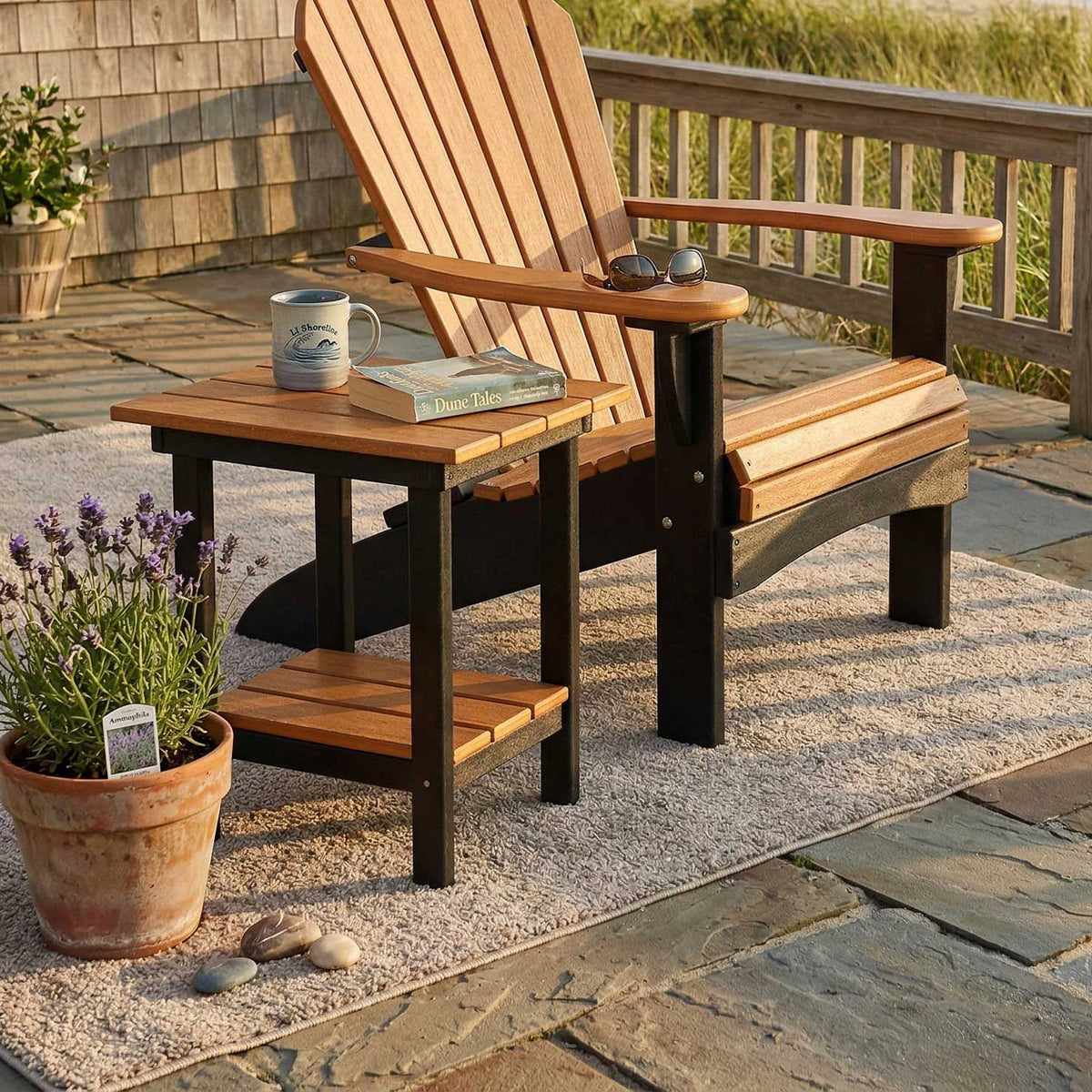 Amish Northport Poly Patio Accent Table