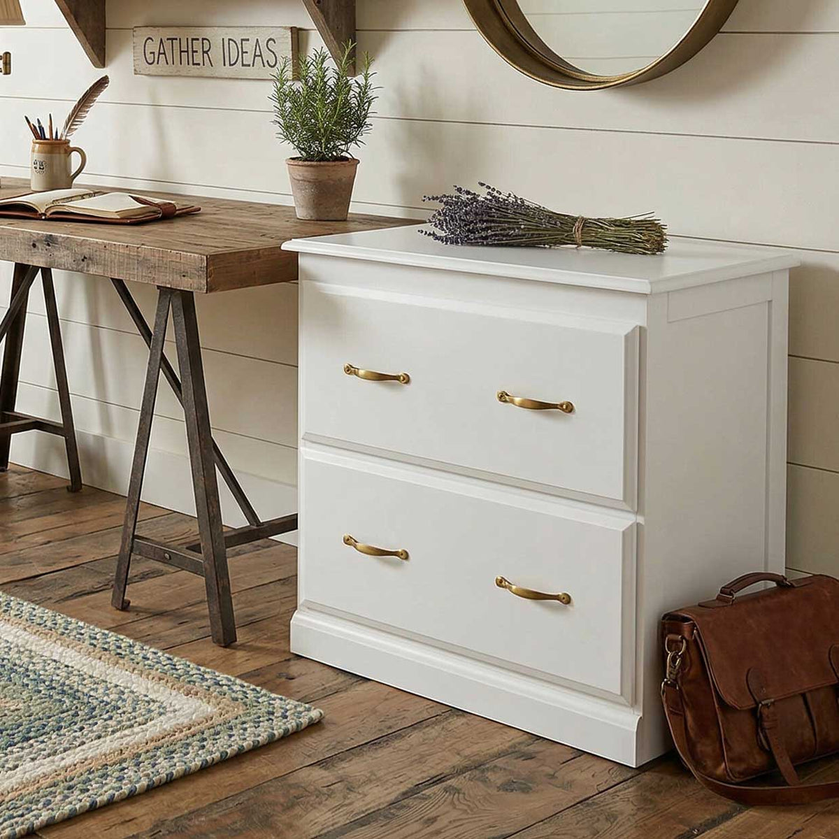 Amish Traditional Lateral 2-Drawer File Cabinet