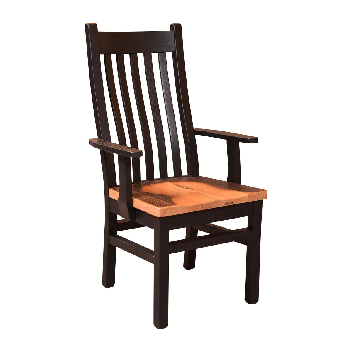 Amish Presidio Rustic Barnwood Arm Chair