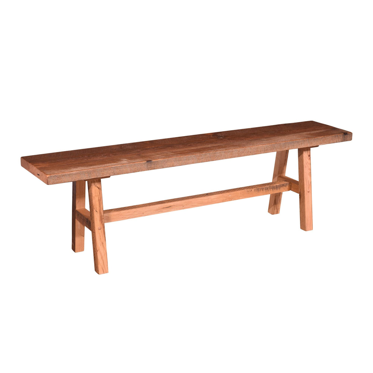 Amish Orchard Park Rustic Barnwood Bench