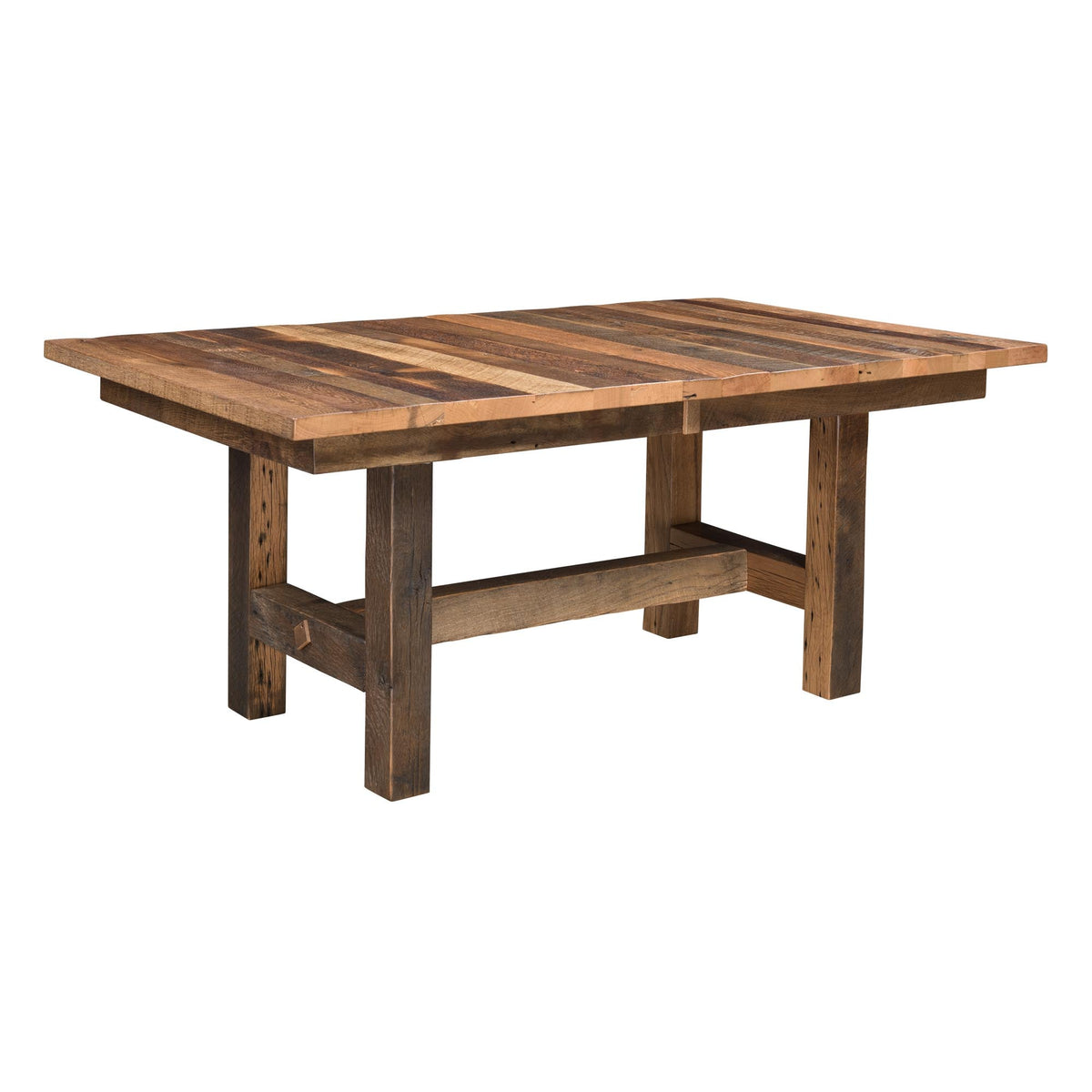 Amish Orchard Park Extendable Rustic Barnwood Table