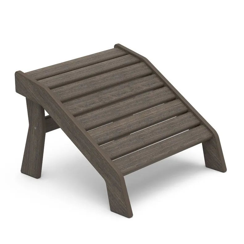 Amish Kent Island 5pc Poly Adirondack Chair & Ottoman Set