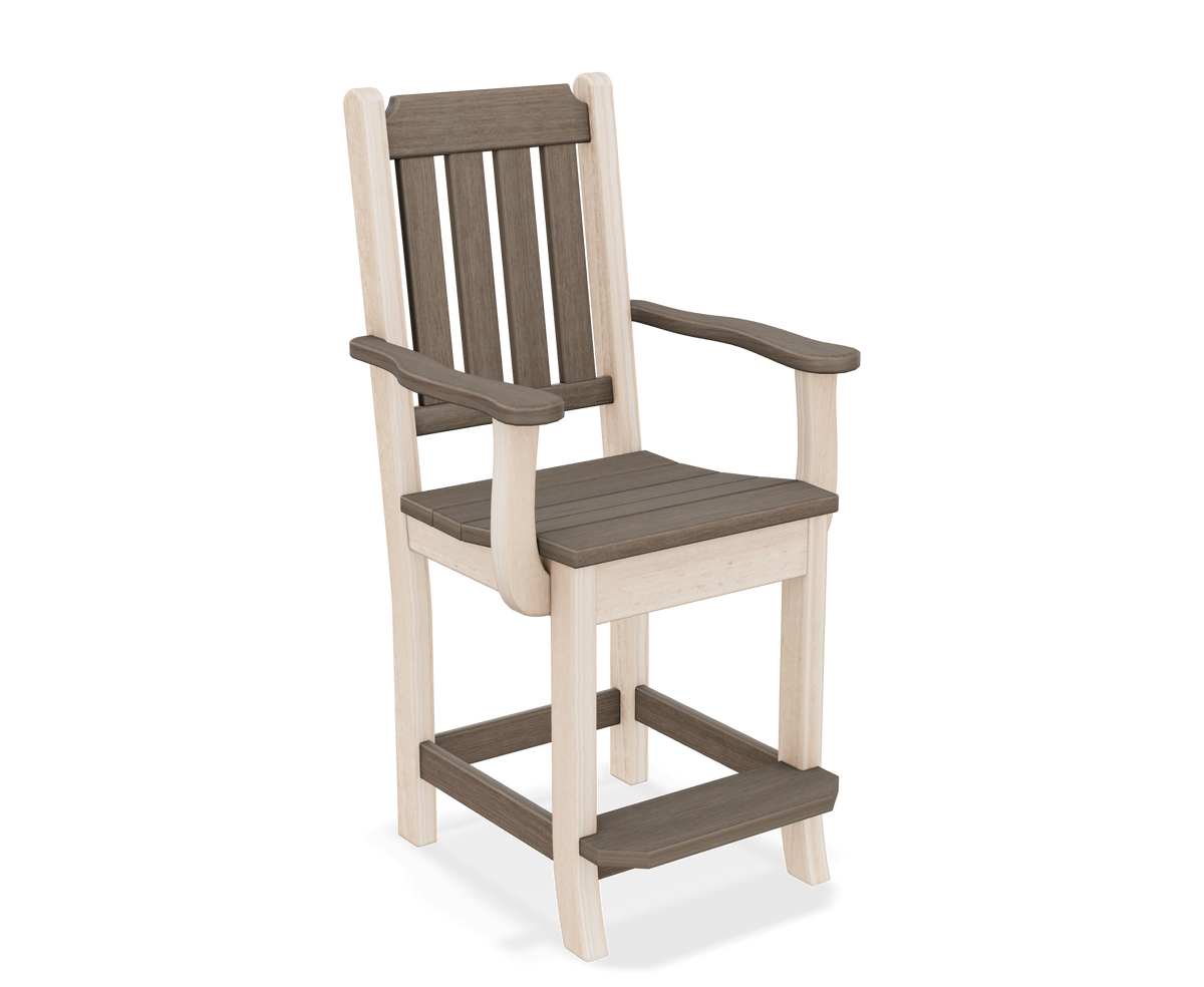 Amish Keystone Poly Patio Counter Chair