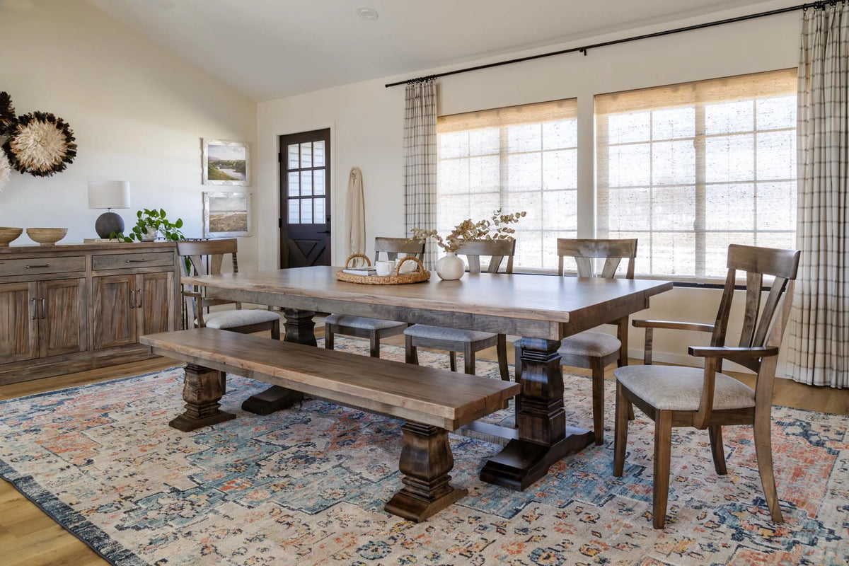 Amish Eastwood Rustic Barnwood Solid Top Table
