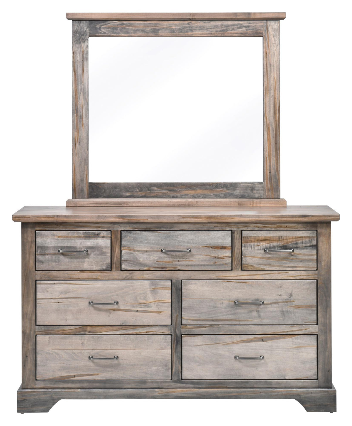 Amish Eastwood Rustic Barnwood Dresser Mirror