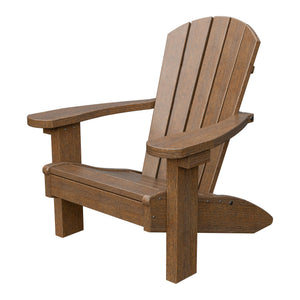 Amish Li'l Poly Adirondack Chair for Kids in Antique Mahogany
