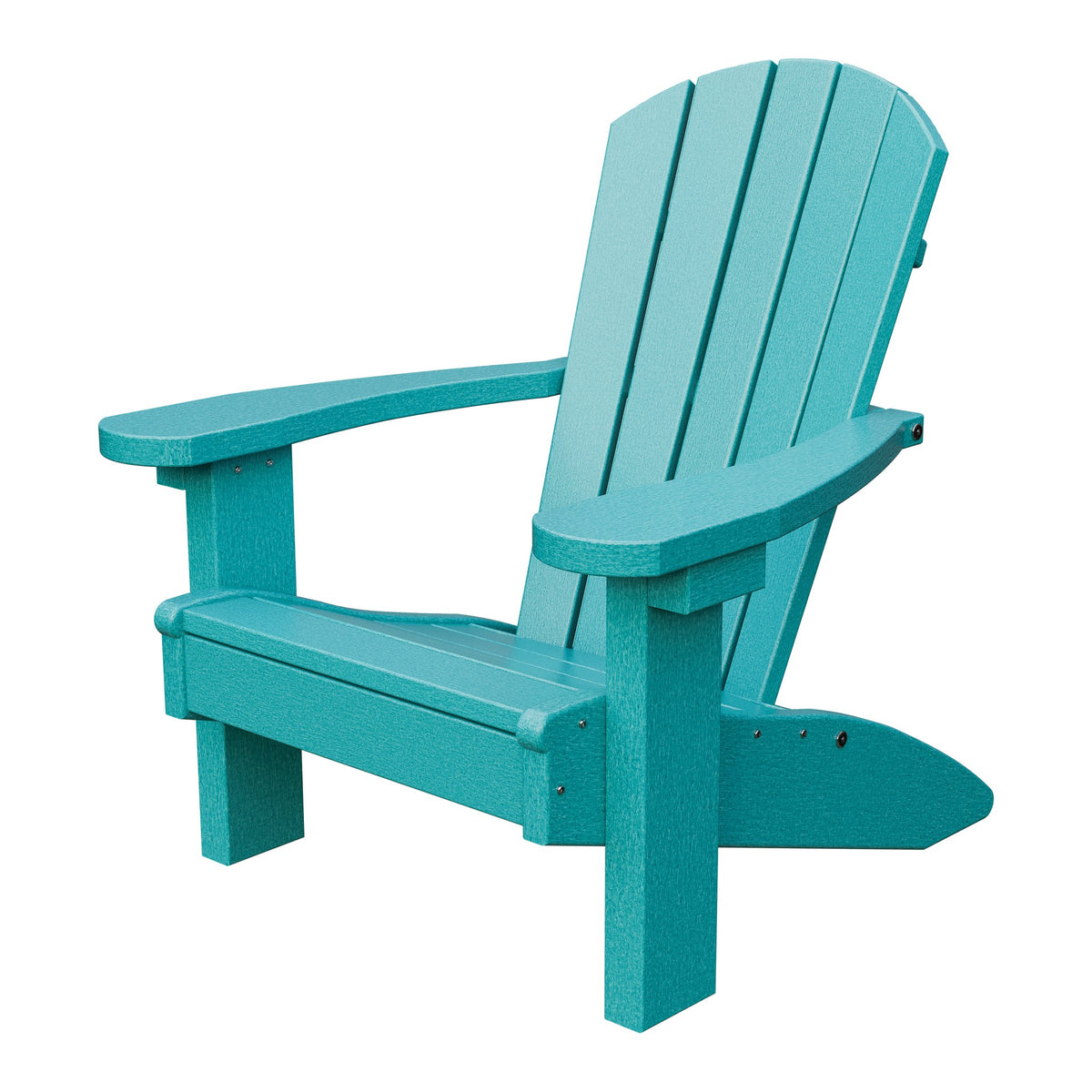 Amish Li'l Poly Adirondack Chair for Kids in Aruba Blue