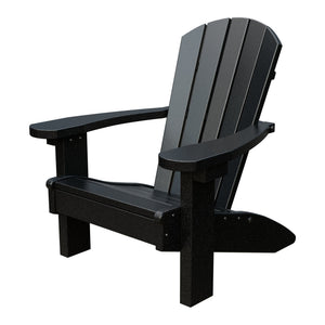 Amish Li'l Poly Adirondack Chair for Kids in Black