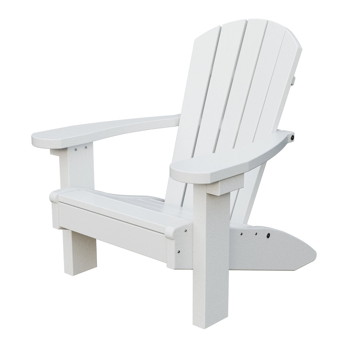 Amish Li'l Poly Adirondack Chair for Kids in Bright White