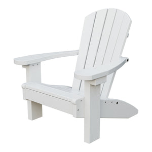 Amish Li'l Poly Adirondack Chair for Kids in Bright White
