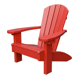 Amish Li'l Poly Adirondack Chair for Kids in Cardinal Red