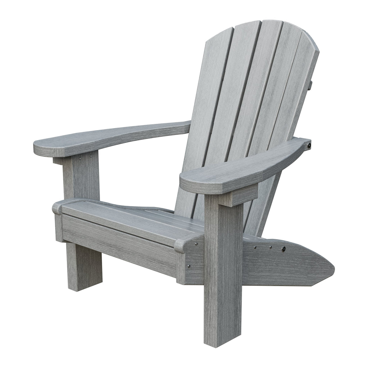 Amish Li'l Poly Adirondack Chair for Kids in Driftwood Gray