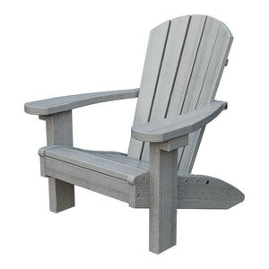 Amish Li'l Poly Adirondack Chair for Kids in Driftwood Gray