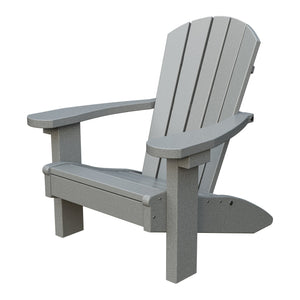 Amish Li'l Poly Adirondack Chair for Kids in Light Gray