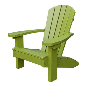 Amish Li'l Poly Adirondack Chair for Kids in Tropical Lime Green