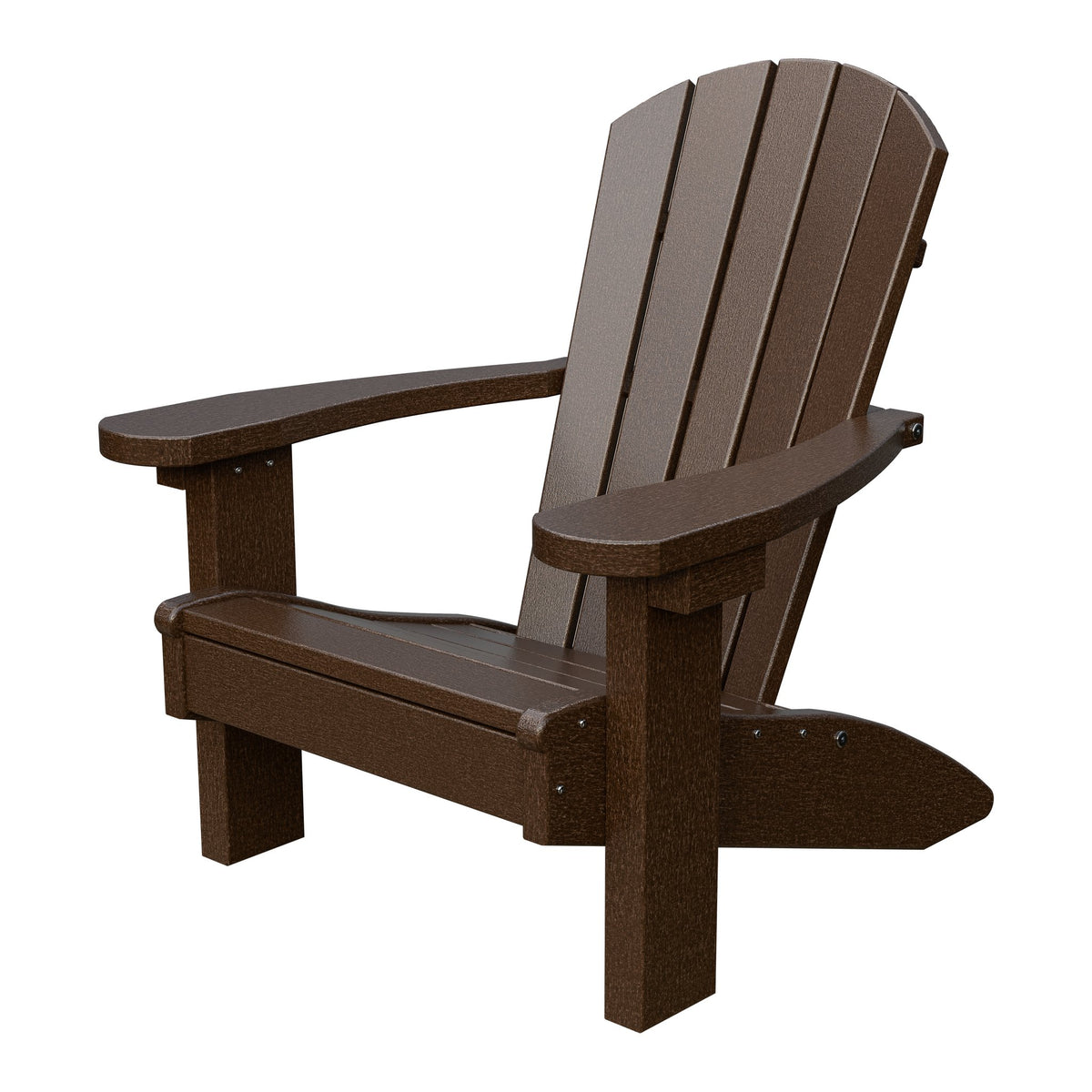 Amish Li'l Poly Adirondack Chair for Kids in Milwaukee Brown