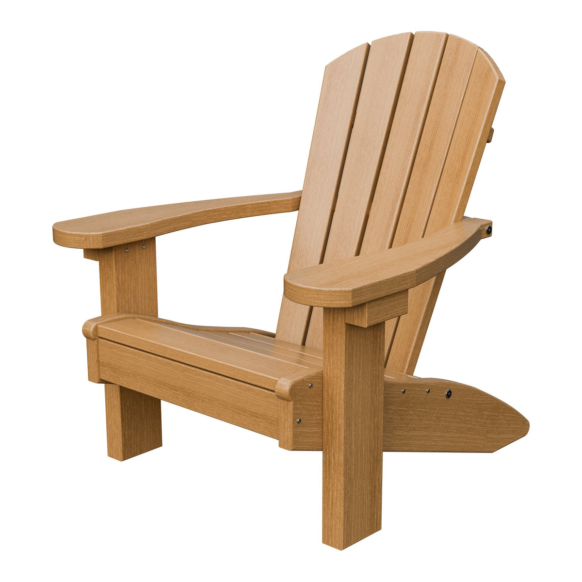 Amish Li'l Poly Adirondack Chair for Kids in Natural Teak