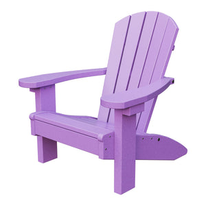 Amish Li'l Poly Adirondack Chair for Kids in Bright Purple