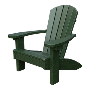 Amish Li'l Poly Adirondack Chair for Kids in Turf Green