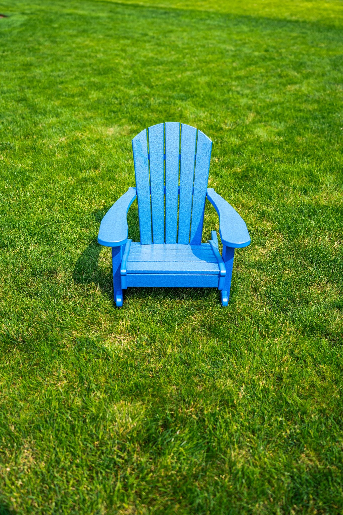 Amish Li'l Poly Adirondack Chair for Kids in Tropical Lime Green