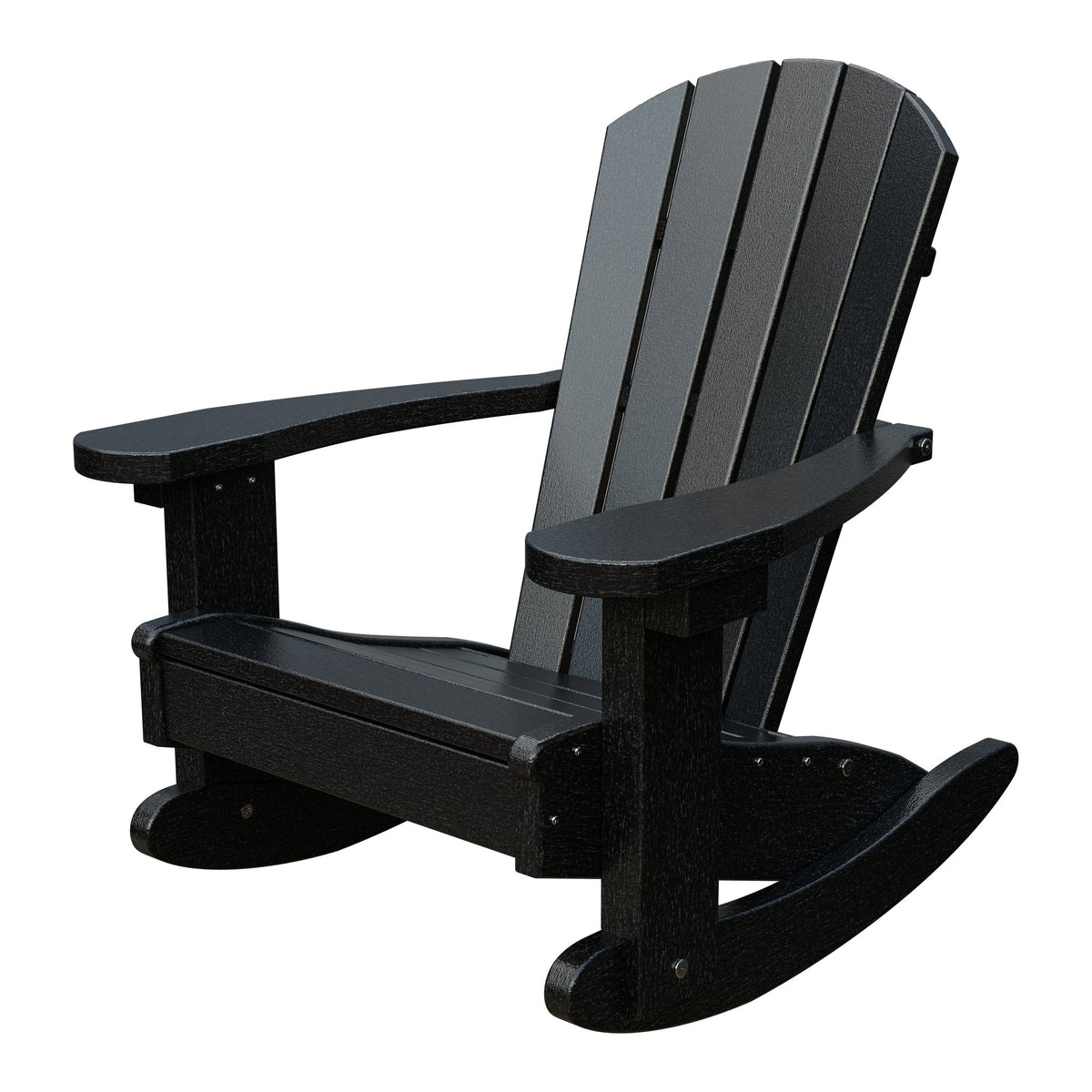 Amish Li'l Poly Adirondack Rocker for Kids in Black