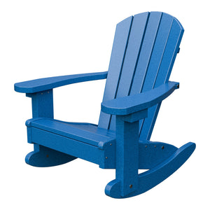 Amish Li'l Poly Adirondack Rocker for Kids in Blue