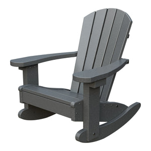 Amish Li'l Poly Adirondack Rocker for Kids in Gray