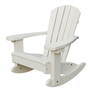 Amish Li'l Poly Adirondack Rocker for Kids in Ivory