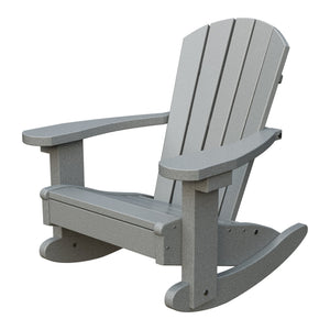 Amish Li'l Poly Adirondack Rocker for Kids in Light Gray