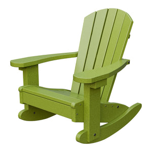 Amish Li'l Poly Adirondack Rocker for Kids in Tropical Lime Green