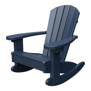 Amish Li'l Poly Adirondack Rocker for Kids in Patriot Blue