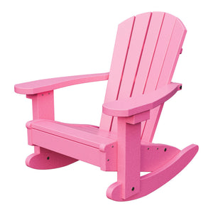 Amish Li'l Poly Adirondack Rocker for Kids in Pink