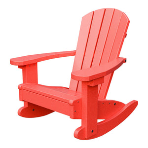 Amish Li'l Poly Adirondack Rocker for Kids in Red