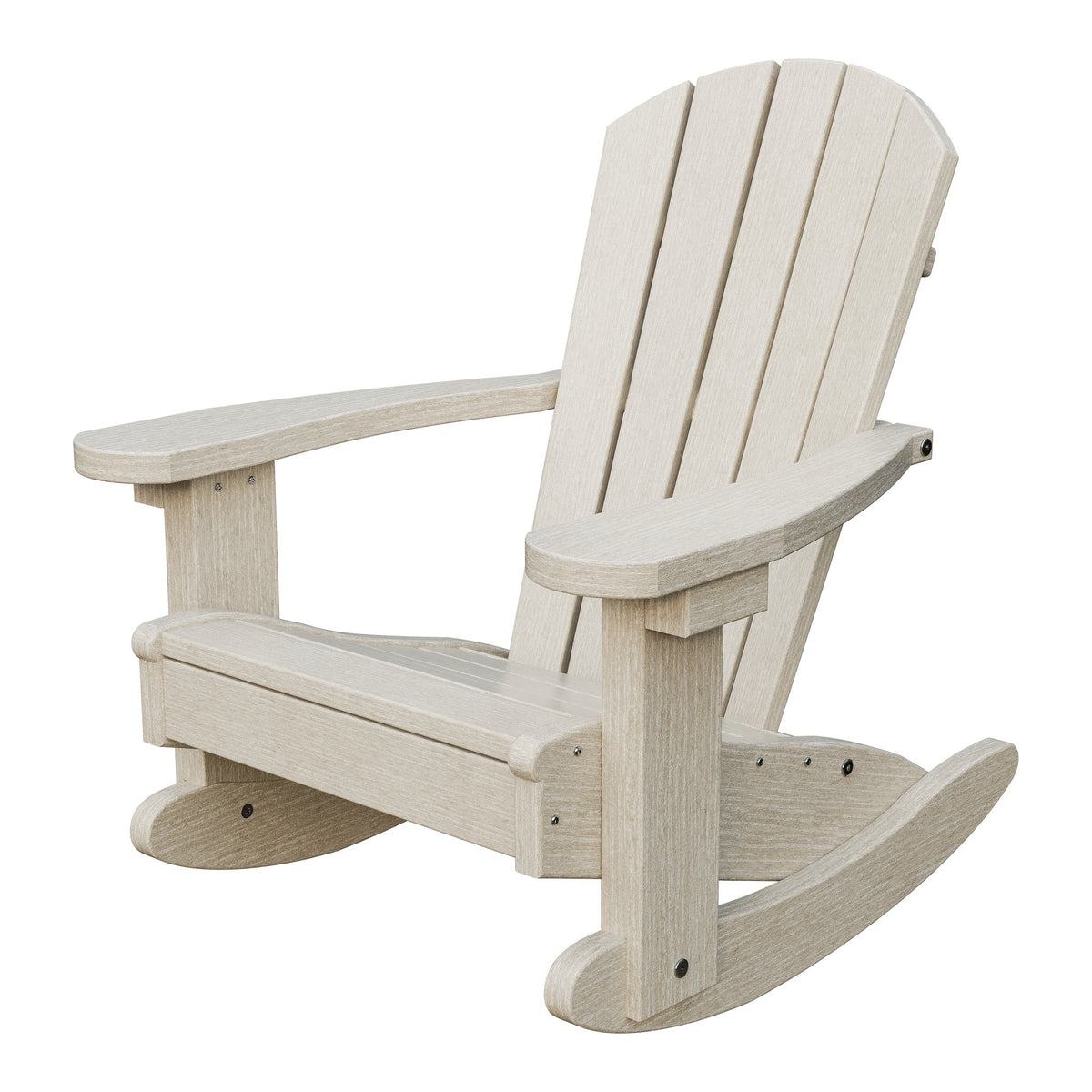 Amish Li'l Poly Adirondack Rocker for Kids in Seashell