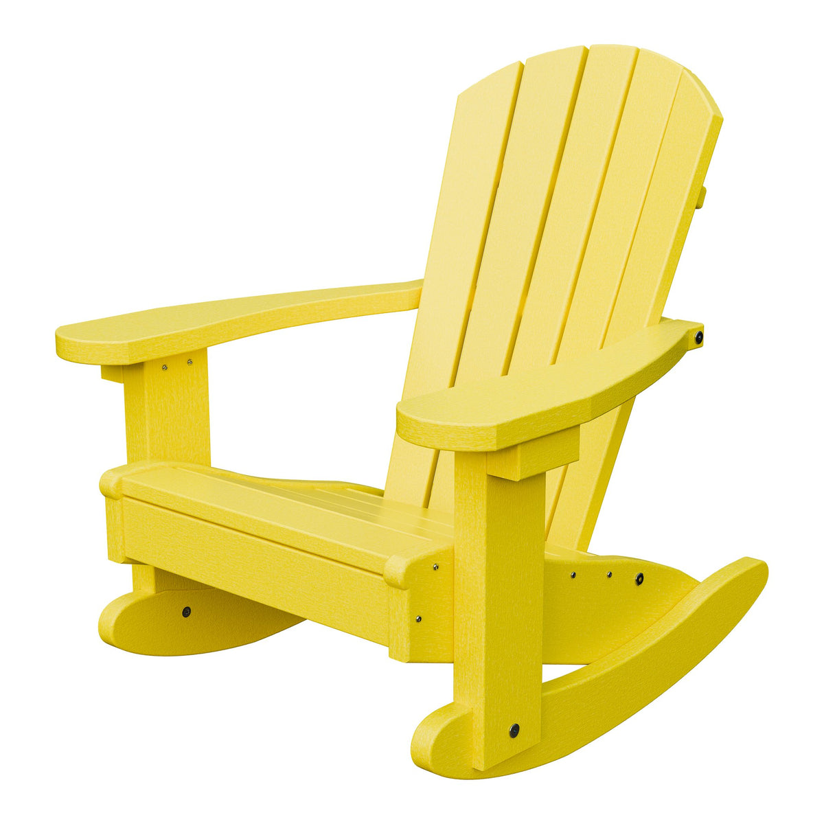 Amish Li'l Poly Adirondack Rocker for Kids in Lemon Yellow