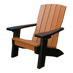 Amish Li'l Poly Coastal Chair for Kids in Cedar & Black