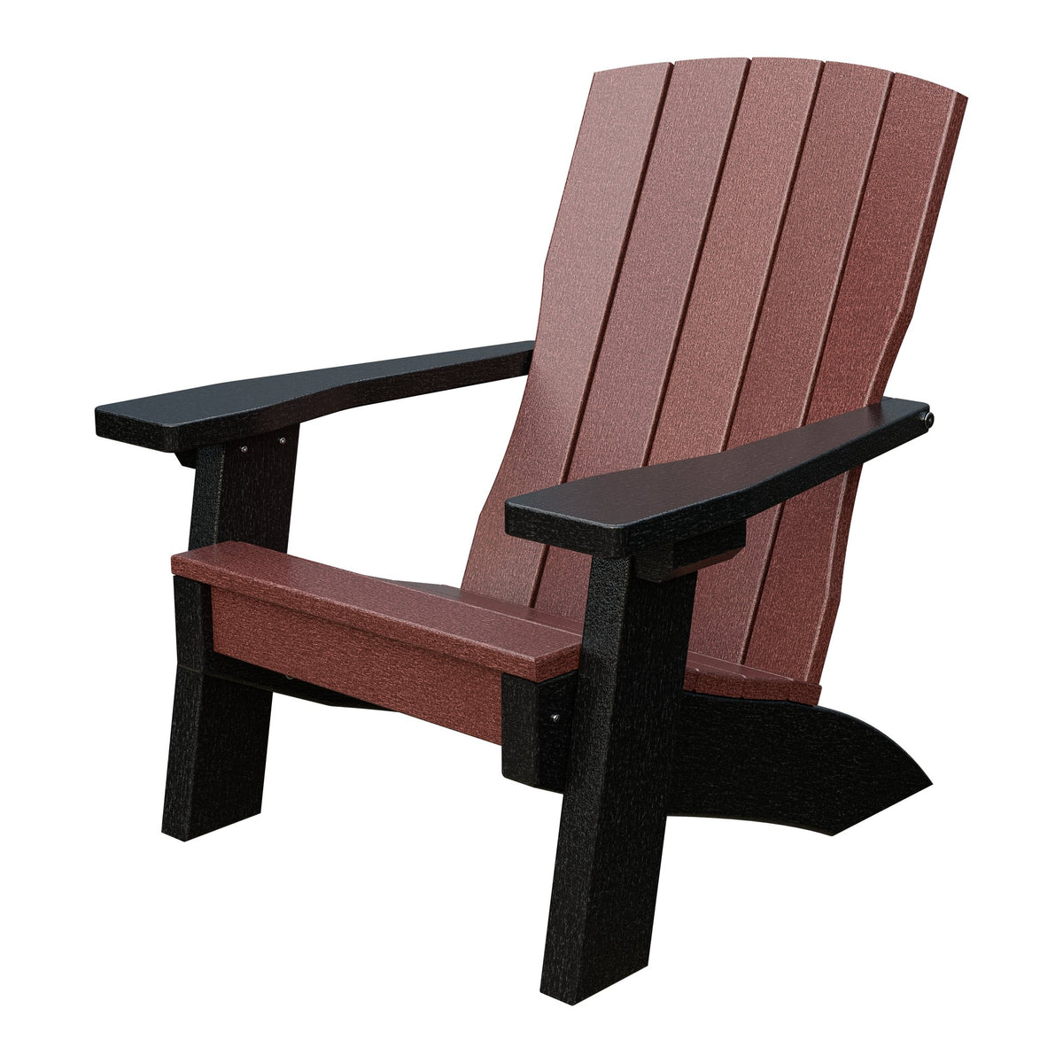 Amish Li'l Poly Coastal Chair for Kids in Cherrywood & Black