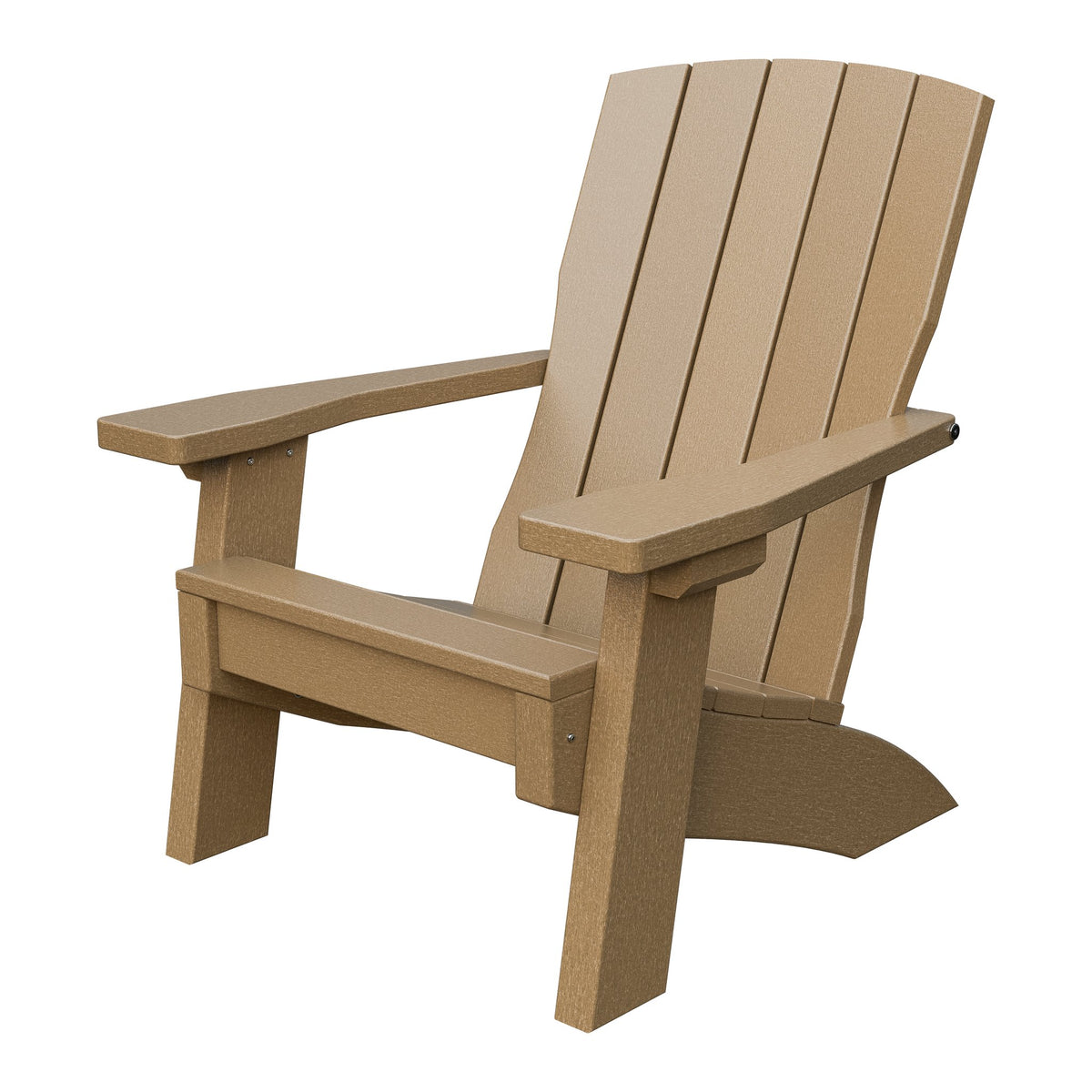 Amish Li'l Poly Coastal Chair for Kids in Weathered Wood
