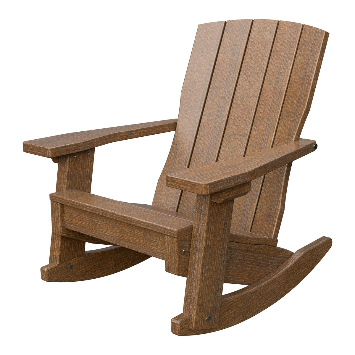 Amish Li'l Poly Coastal Rocker for Kids in Antique Mahogany