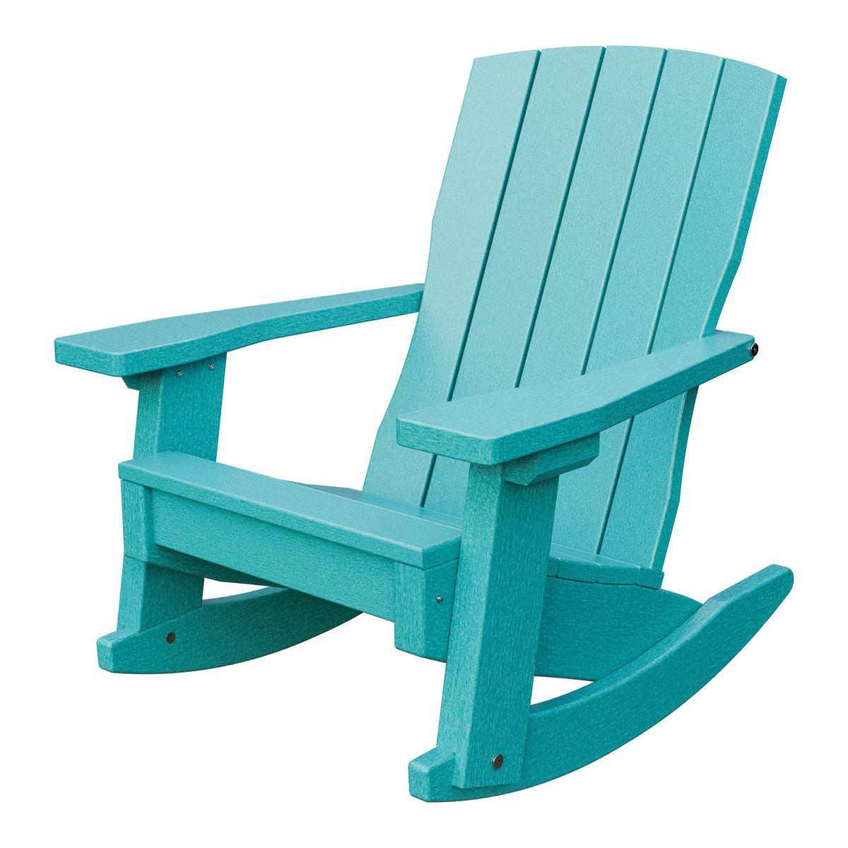 Amish Li'l Poly Coastal Rocker for Kids in Aruba Blue