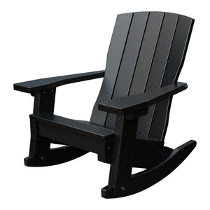 Amish Li'l Poly Coastal Rocker for Kids in Black