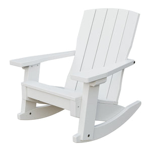 Amish Li'l Poly Coastal Rocker for Kids in Bright White