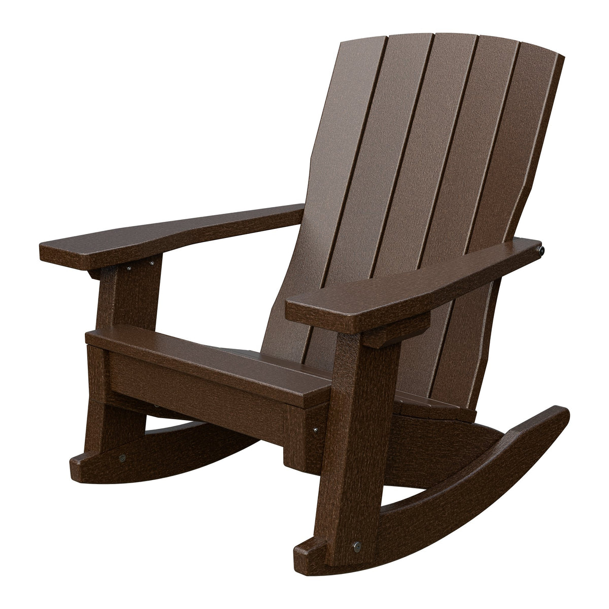 Amish Li'l Poly Coastal Rocker for Kids in Milwaukee Brown