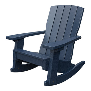 Amish Li'l Poly Coastal Rocker for Kids in Patriot Blue