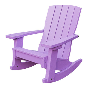 Amish Li'l Poly Coastal Rocker for Kids in Bright Purple