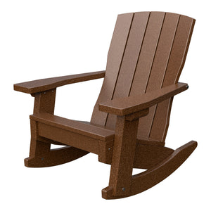 Amish Li'l Poly Coastal Rocker for Kids in Tudor Brown