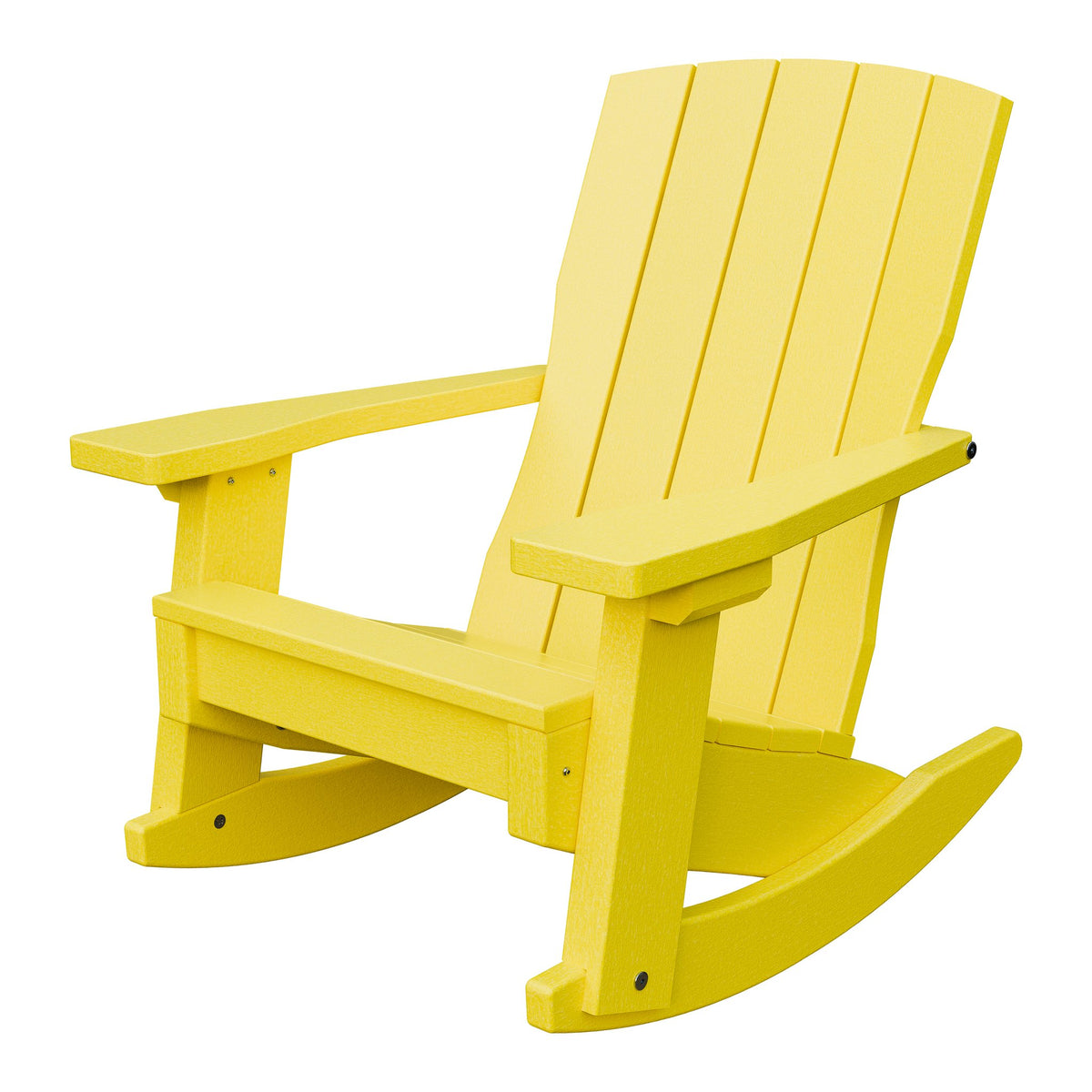 Amish Li'l Poly Coastal Rocker for Kids in Lemon Yellow