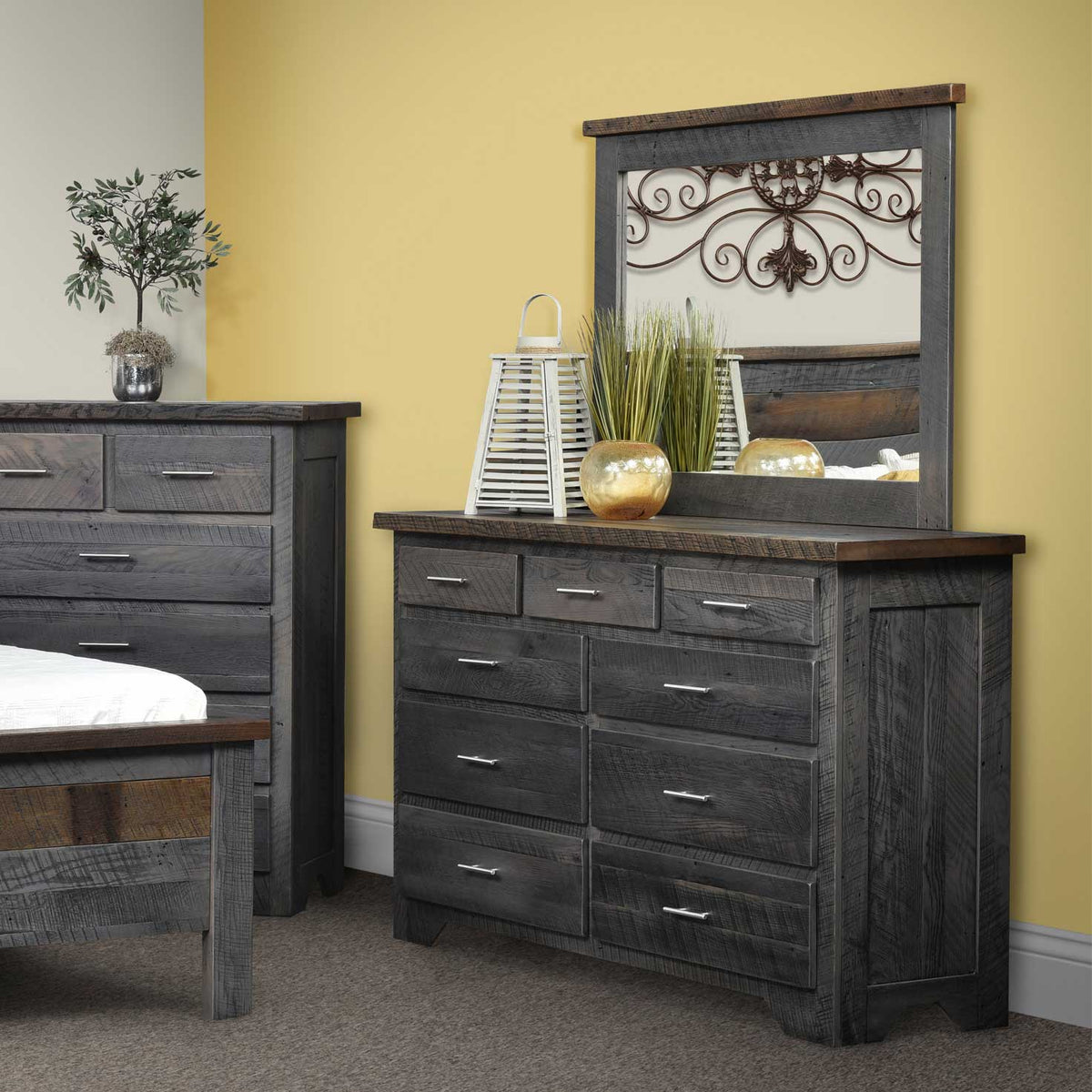 Amish Mayfair Rustic Barnwood Dresser