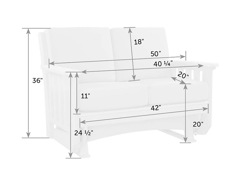 Measurement chart of a white rectangular object with dimensions labeled.