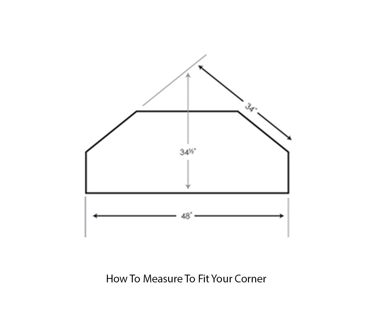 Amish 34" Corner 3 Door TV Stand